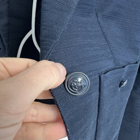 Brooks Brothers Navy Blue Cotton Blend Nautical Blazer Jacket Sz 2 - Picture 12 of 12